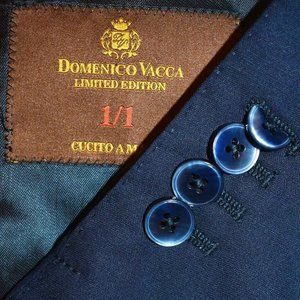 NWOT 46R Domenico Vacca 1/1 Limited Navy BLAZER